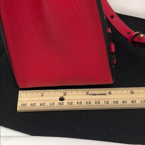 Like New Michael Kors Pink Leather Handbag 8.5”x8” - Picture 8 of 12